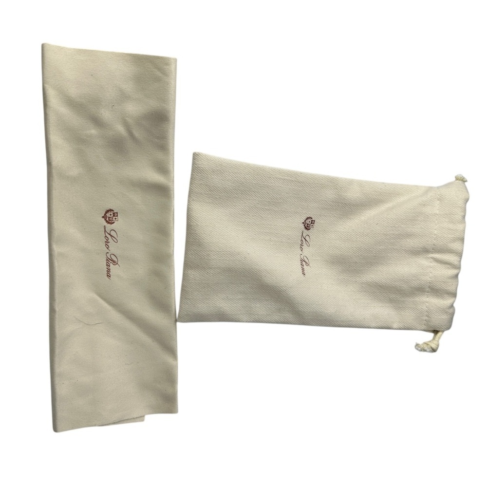 Loro Piana Ivory/ off white glasses Pouch and cloth - Picture 6 of 6